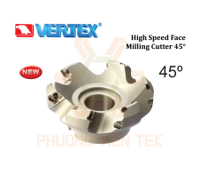 Đài Dao Phay Khỏa Mặt Tốc Độ Cao 45º Vertex Series HCB, HCN