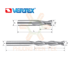 Dao Phay Ngón Hợp Kim 2 Me VEA72, VEA82, VEA85 Vertex