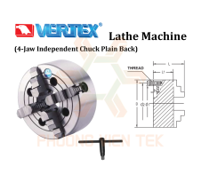 Mâm Cặp Máy Tiện 4 Chấu Độc Lập Vertex VKC