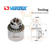 Đầu Kẹp Mũi Khoan Inox Kiểu KST Vertex