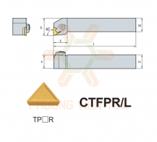 CÁN DAO TIỆN NGOÀI CLAMP ON SYSTEM CTFPR/L