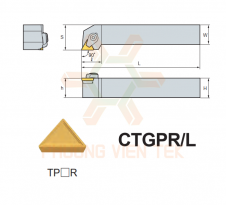 CÁN DAO TIỆN NGOÀI CLAMP ON SYSTEM CTGPR/L