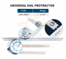 THƯỚC ĐỒNG HỒ ĐA NĂNG ĐO GÓC CÓ BA LƯỠI  DASQUA SERIES 1031-2010.