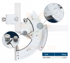 THƯỚC ĐO GÓC HÌNH BÁN NGUYỆT ĐA NĂNG DASQUA SERIES 1012-2005.  