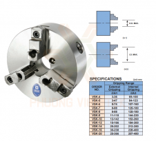 MÂM CẶP MÁY TIỆN 3 CHẤU TỰ ĐỊNH TÂM VERTEX VSK