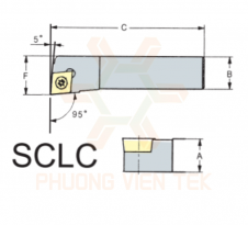 CÁN DAO TIỆN NGOÀI LOẠI NHỎ SCLC 95° GHÉP MẢNH VERTEX.