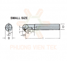 CÁN DAO TIỆN TRONG LOẠI NHỎ SDZ GHÉP MẢNH VERTEX.