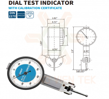 ĐỒNG HỒ SO CHÂN GẬP CHỐNG VA ĐẬP SERIES 5221, 5222  DASQUA