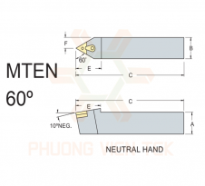 CÁN DAO TIỆN NGOÀI MTEN 60° GHÉP MẢNH VERTEX.