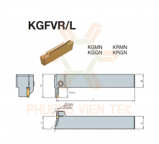 DAO TIỆN RÃNH MẶT KGT DÒNG KGFVR/L325