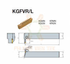 DAO TIỆN RÃNH MẶT KGT DÒNG KGFVR/L425