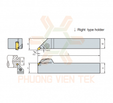 DAO CẮT RÃNH NGOÀI CHIỀU RỘNG MÃNH 8MM DÒNG TKGEUR/L TAUMAX