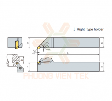 DAO CẮT RÃNH NGOÀI CHIỀU RỘNG MÃNH 6MM DÒNG TKGEUR/L TAUMAX